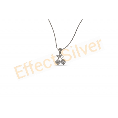 Silver Medallion - Cherries